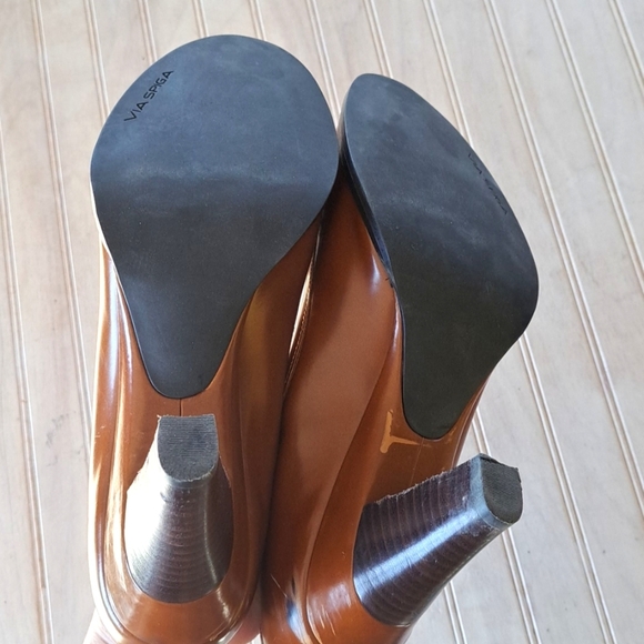 Via Spiga Brown Leather Heels - Picture 7 of 13